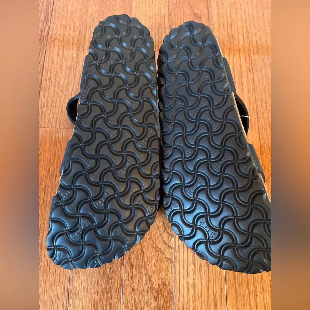 Birkenstock Women's Sz EUR 38 US W 7-7.5 Black Kumba Oiled Leather Sandals - Picture 7 of 8